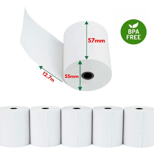 57 x 55 x 12.7 Core Single ply Rolls